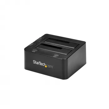 StarTech.com SDOCK2U33 Dviejų diskų USB 3.0 į SATA kietojo disko dokas, išorinis 2,5/3,5 colio SATA I/II/III SSD/HDD dokas su karšto keitimo funkcija