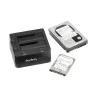 StarTech.com SDOCK2U33 Dviejų diskų USB 3.0 į SATA kietojo disko dokas, išorinis 2,5/3,5 colio SATA I/II/III SSD/HDD dokas su karšto keitimo funkcija