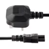 StarTech.com 2 m maitinimo laidas nešiojamam kompiuteriui, BS 1363 į C5 (dobilinis lapas), 2,5A 250V, 18AWG