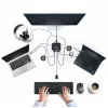 StarTech.com 2 prievadų USB-C KVM jungiklis su DisplayPort, 4K 60Hz, įmontuotais 1,2 m kabeliais, maitinamas iš USB