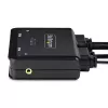 StarTech.com 2 prievadų USB-C KVM jungiklis su DisplayPort, 4K 60Hz, įmontuotais 1,2 m kabeliais, maitinamas iš USB