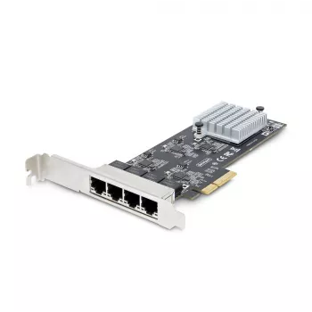 StarTech.com 4 prievadų 2,5 Gbps NBASE-T PCIe tinklo plokštė, Intel I225-V, keturių prievadų kompiuterio tinklo plokštė, kelių gigabitų NIC, PCI Express serverio LAN plokštė, stalinio kompiuterio Ethernet sąsaja