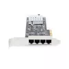 StarTech.com 4 prievadų 2,5 Gbps NBASE-T PCIe tinklo plokštė, Intel I225-V, keturių prievadų kompiuterio tinklo plokštė, kelių gigabitų NIC, PCI Express serverio LAN plokštė, stalinio kompiuterio Ethernet sąsaja