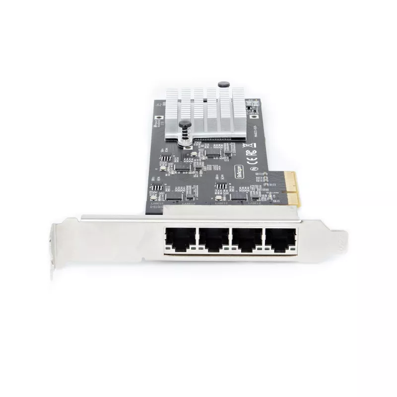 StarTech.com 4 prievadų 2,5 Gbps NBASE-T PCIe tinklo plokštė, Intel I225-V, keturių prievadų kompiuterio tinklo plokštė, kelių gigabitų NIC, PCI Express serverio LAN plokštė, stalinio kompiuterio Ethernet sąsaja