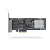 StarTech.com 4 prievadų 2,5 Gbps NBASE-T PCIe tinklo plokštė, Intel I225-V, keturių prievadų kompiuterio tinklo plokštė, kelių gigabitų NIC, PCI Express serverio LAN plokštė, stalinio kompiuterio Ethernet sąsaja