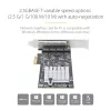 StarTech.com 4 prievadų 2,5 Gbps NBASE-T PCIe tinklo plokštė, Intel I225-V, keturių prievadų kompiuterio tinklo plokštė, kelių gigabitų NIC, PCI Express serverio LAN plokštė, stalinio kompiuterio Ethernet sąsaja