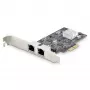 „StarTech.com“ 2 prievadų 2,5 Gbps NBASE-T PCIe tinklo plokštė su Intel I225-V, dviejų prievadų kompiuterio tinklo kortelė, kelių gigabitų NIC, PCI Express serverio LAN kortelė, darbalaukio Ethernet sąsaja