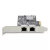 „StarTech.com“ 2 prievadų 2,5 Gbps NBASE-T PCIe tinklo plokštė su Intel I225-V, dviejų prievadų kompiuterio tinklo kortelė, kelių gigabitų NIC, PCI Express serverio LAN kortelė, darbalaukio Ethernet sąsaja