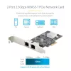 „StarTech.com“ 2 prievadų 2,5 Gbps NBASE-T PCIe tinklo plokštė su Intel I225-V, dviejų prievadų kompiuterio tinklo kortelė, kelių gigabitų NIC, PCI Express serverio LAN kortelė, darbalaukio Ethernet sąsaja