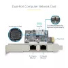 „StarTech.com“ 2 prievadų 2,5 Gbps NBASE-T PCIe tinklo plokštė su Intel I225-V, dviejų prievadų kompiuterio tinklo kortelė, kelių gigabitų NIC, PCI Express serverio LAN kortelė, darbalaukio Ethernet sąsaja