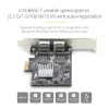 „StarTech.com“ 2 prievadų 2,5 Gbps NBASE-T PCIe tinklo plokštė su Intel I225-V, dviejų prievadų kompiuterio tinklo kortelė, kelių gigabitų NIC, PCI Express serverio LAN kortelė, darbalaukio Ethernet sąsaja