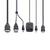 StarTech.com 2 prievadų hibridinis USB-C HDMI KVM jungiklis, 4K 60Hz, kompaktiškas KVM su integruotais 1,8 m USB-A/HDMI/garso ir 1,2 m USB-C laidais, maitinamas iš USB – nuotolinis mygtukas / klaviatūros kombinacijos perjungimas