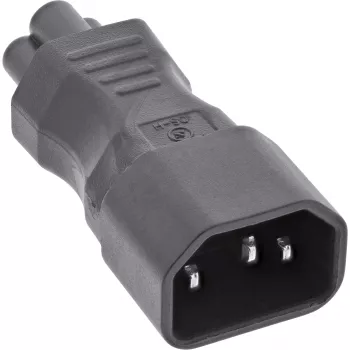 InLine maitinimo adapteris IEC 60320 C14 / C5, 3 kontaktų, IEC įrenginiui / nešiojamam kompiuteriui