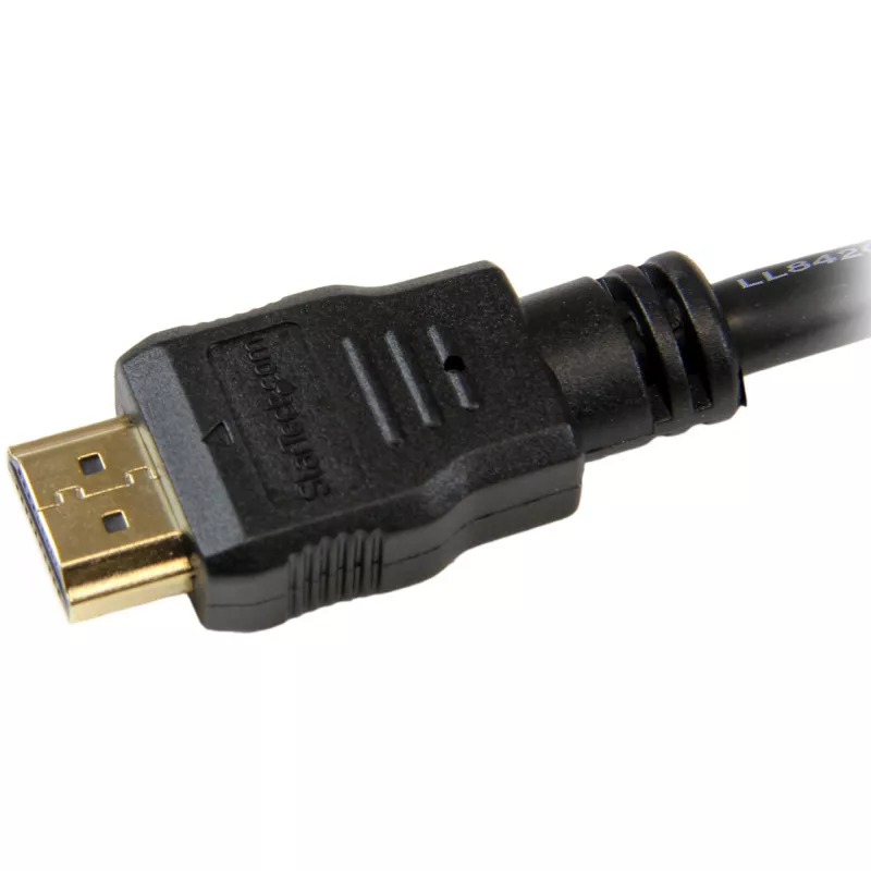 StarTech.com 1 m HDMI laidas – 4K didelės spartos HDMI laidas su Ethernet – UHD 4K 30 Hz vaizdas – HDMI 1.4 laidas – Ultra HD HDMI monitoriams, projektoriams, televizoriams ir ekranams – juodas HDMI laidas – M/M