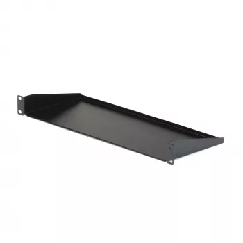 StarTech.com CABSHELF1U 1U lentyna serverio stovui, universali konsolinė lentyna 19 colių tinklo įrangos stovui/spintai, tvirtas plienas, maksimali apkrova 15 kg, gylis 18 cm