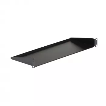 StarTech.com CABSHELF1U 1U lentyna serverio stovui, universali konsolinė lentyna 19 colių tinklo įrangos stovui/spintai, tvirtas plienas, maksimali apkrova 15 kg, gylis 18 cm