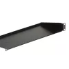 StarTech.com CABSHELF1U 1U serverių spintos lentyna, nekeičiamo aukščio gembinė lentyna 19 col. spintai, 17,7 cm (7 col.) gylio, 15 kg (33 sv.) keliamoji galia, su narvelinėmis veržlėmis ir varžtais, juodos spalvos
