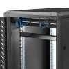 StarTech.com CABSHELF1U 1U serverių spintos lentyna, nekeičiamo aukščio gembinė lentyna 19 col. spintai, 17,7 cm (7 col.) gylio, 15 kg (33 sv.) keliamoji galia, su narvelinėmis veržlėmis ir varžtais, juodos spalvos