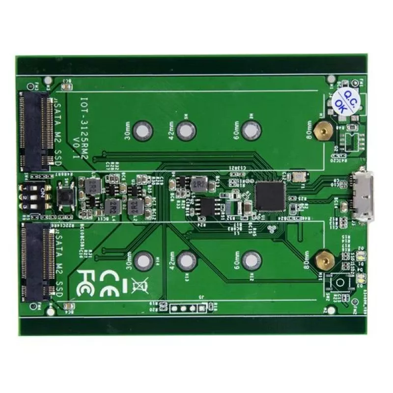 StarTech.com Dvigubo lizdo M.2 SATA SSD korpusas su RAID ir USB 3.1 (10 Gbps)