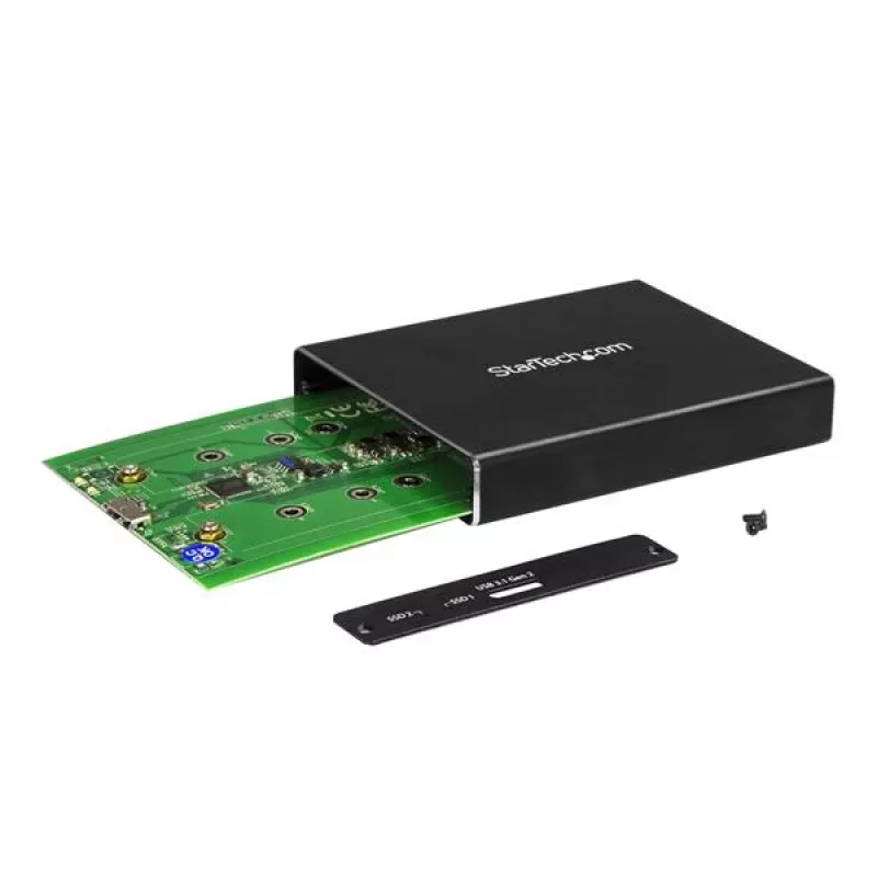 StarTech.com Dvigubo lizdo M.2 SATA SSD korpusas su RAID ir USB 3.1 (10 Gbps)