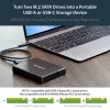 StarTech.com Dvigubo lizdo M.2 SATA SSD korpusas su RAID ir USB 3.1 (10 Gbps)