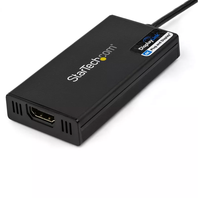 StarTech.com USB 3.0 į HDMI adapteris – 4K 30Hz itin didelė raiška – DisplayLink sertifikuotas – USB Type-A į HDMI monitoriaus adapteris – išorinė vaizdo plokštė – Mac ir Windows