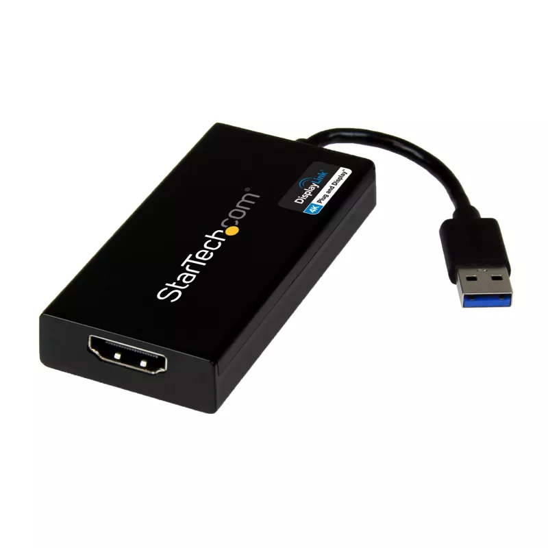 StarTech.com USB 3.0 į HDMI adapteris – 4K 30Hz itin didelė raiška – DisplayLink sertifikuotas – USB Type-A į HDMI monitoriaus adapteris – išorinė vaizdo plokštė – Mac ir Windows