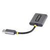 StarTech.com USB-C ausinių skirstytuvas, USB Type C dvigubų ausinių adapteris su mikrofono įėjimu, USB C į 3.5 mm garso adapteris, 24 bitų DAC