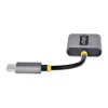 StarTech.com USB-C ausinių skirstytuvas, USB Type C dvigubų ausinių adapteris su mikrofono įėjimu, USB C į 3.5 mm garso adapteris, 24 bitų DAC