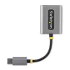 StarTech.com USB-C ausinių skirstytuvas, USB Type C dvigubų ausinių adapteris su mikrofono įėjimu, USB C į 3.5 mm garso adapteris, 24 bitų DAC