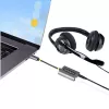StarTech.com USB-C ausinių skirstytuvas, USB Type C dvigubų ausinių adapteris su mikrofono įėjimu, USB C į 3.5 mm garso adapteris, 24 bitų DAC