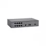 LevelOne 10 prievadų Fast Ethernet PoE jungiklis, 1 x Gigabit RJ45, 1 x Gigabit SFP, 8 PoE išėjimai, 90 W
