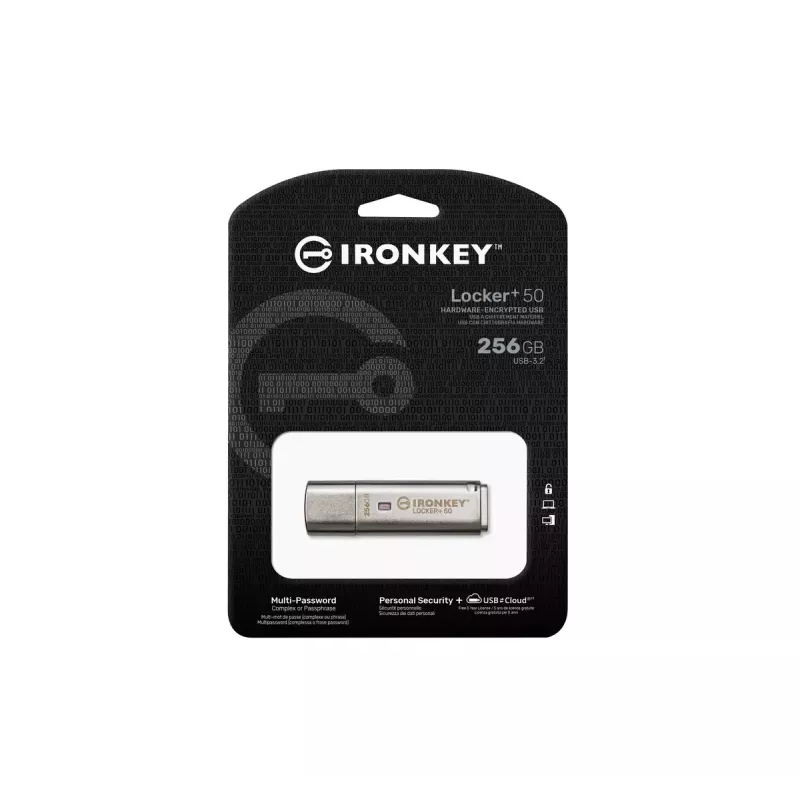 USB atmintukas Kingston 256GB USB-A IronKey Locker Plus 50