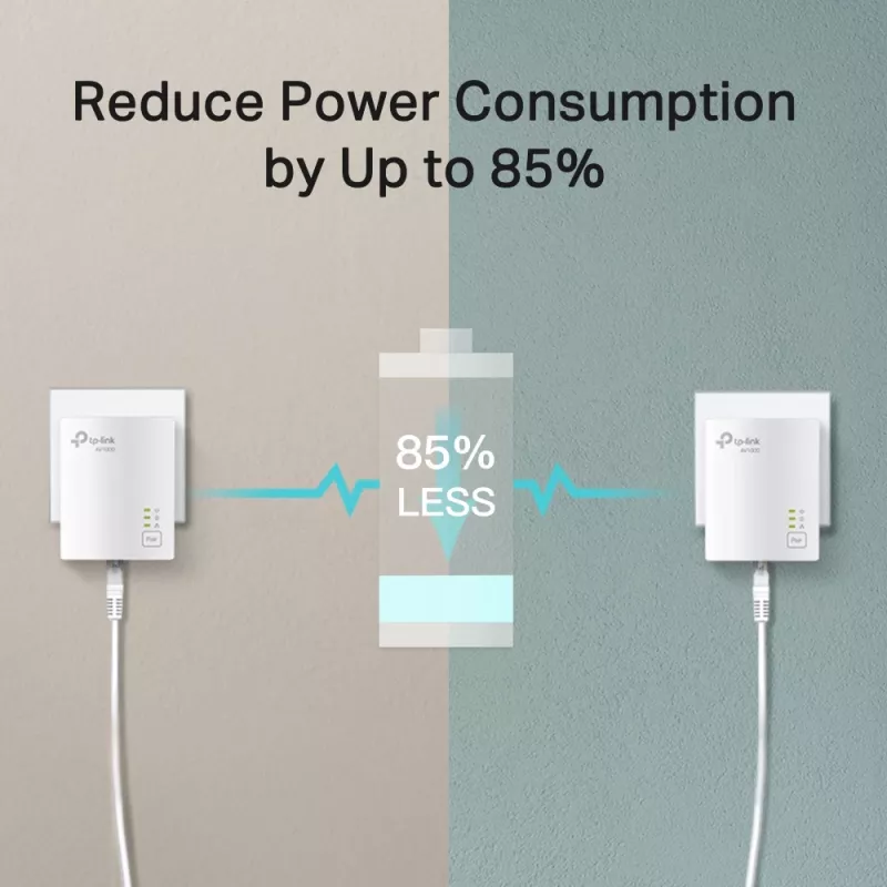 TP-Link TL-PA717KIT AV1000 Powerline adapterių rinkinys 1000 Mbit/s Ethernet LAN Baltas 2 vnt.