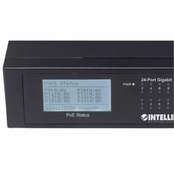 Nevaldomas jungiklis Intellinet 24 prievadų Gigabit Ethernet PoE+ 561242