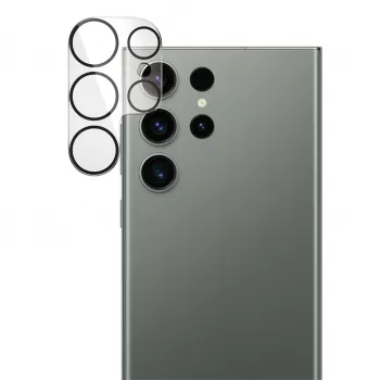 Apsauginis kameros stikliukas PanzerGlass Samsung Galaxy S23 Ultra, atsparus įbrėžimams ir smūgiams