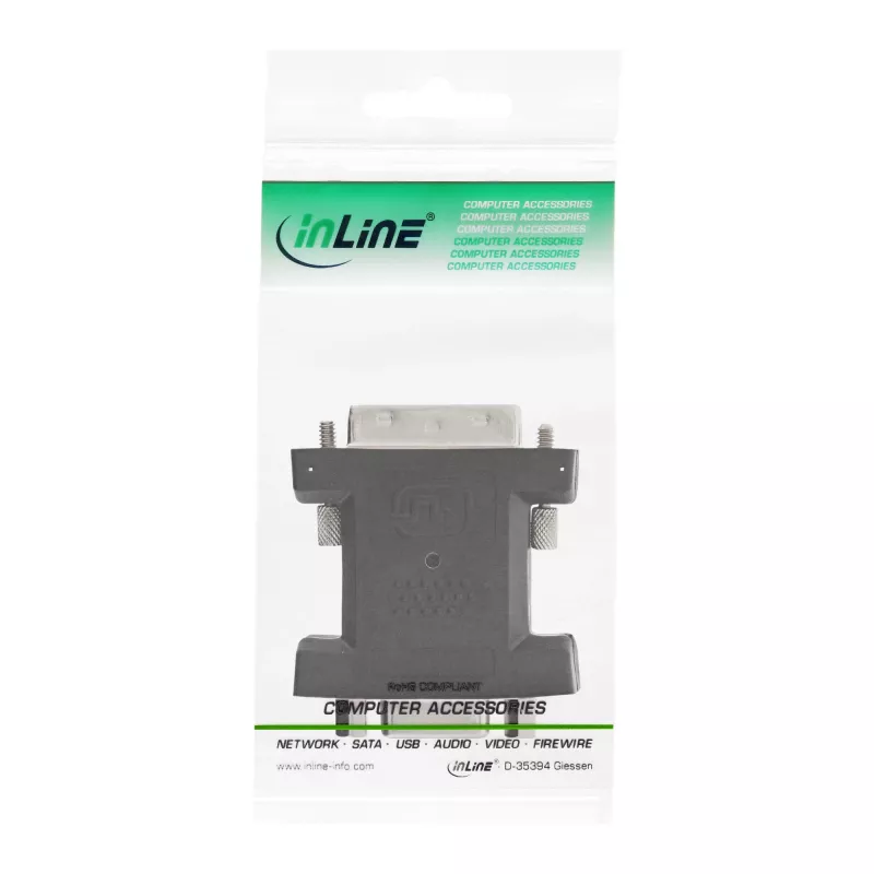 InLine DVI-A adapteris DVI 12+5 (vyriškas) / VGA 15 HD (moteriškas)