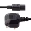 StarTech.com 10ft (3m) JK kompiuterio maitinimo laidas, 18AWG, BS 1363 į C13, 10A 250V, juodas, pakaitinis kintamosios srovės laidas