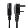 StarTech.com 10ft (3m) JK kompiuterio maitinimo laidas, 18AWG, BS 1363 į C13, 10A 250V, juodas, pakaitinis kintamosios srovės laidas
