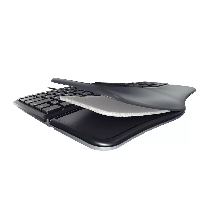 CHERRY KC 4500 ERGO klaviatūra, USB, QWERTY, US anglų, juoda
