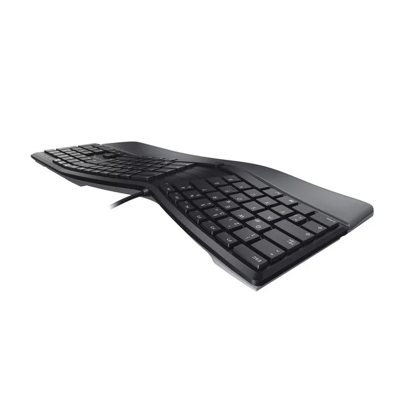 CHERRY KC 4500 ERGO klaviatūra, USB, QWERTY, US anglų, juoda