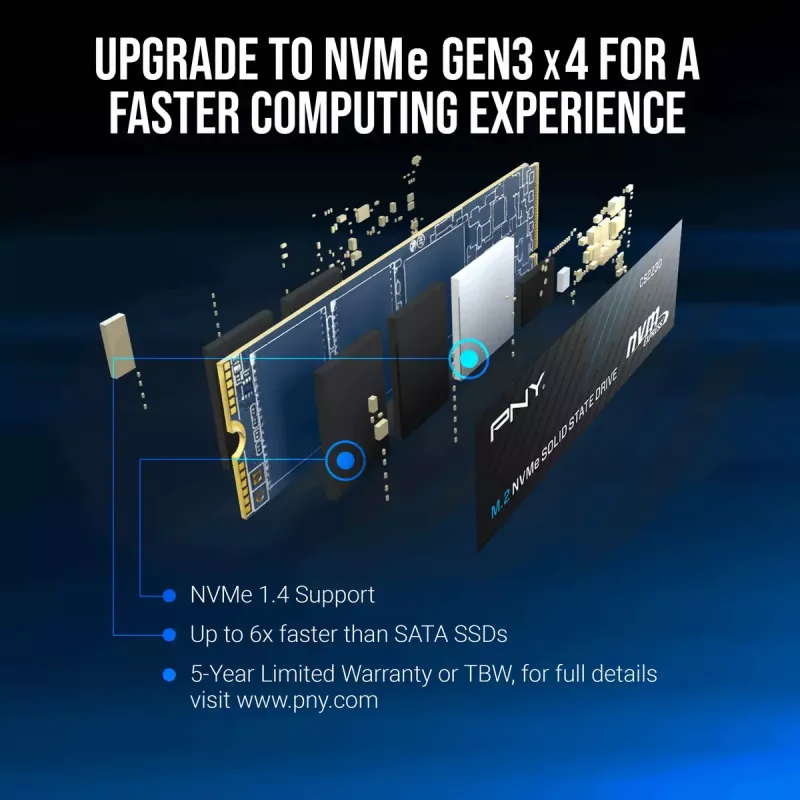 SSD diskas PNY 1 TB M.2 PCI Express 3.0 NVMe CS2230