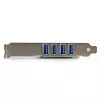 StarTech.com 4 prievadų PCI Express PCIe USB 3.0 valdiklio kortelė su UASP ir SATA maitinimu