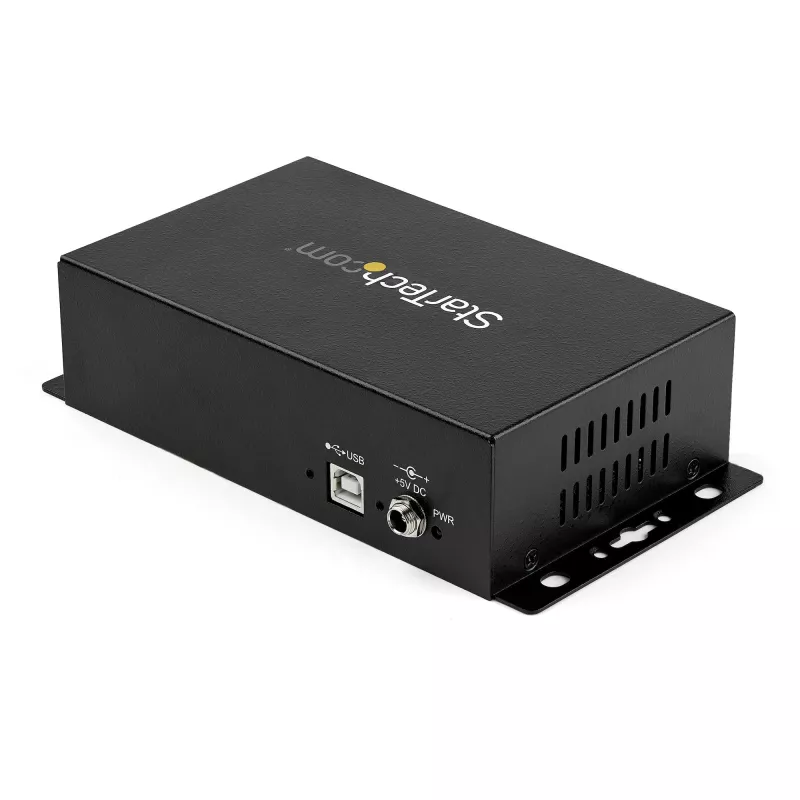 StarTech.com 8 prievadų USB į DB9 RS232 nuoseklus adapteris – pramoninis, tvirtinamas ant DIN bėgio ir sienos