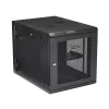 StarTech.com 4 stulpų 12U sieninis tinklo spintos su 1U lentyna, 19 colių vyrių sieninis serverio stovas duomenų / AV / elektronikos / kompiuterių įrangai, lankstus ventiliuojamas stovo korpusas