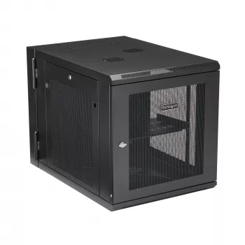 StarTech.com 4 stulpų 12U sieninis tinklo spintos su 1U lentyna, 19 colių vyrių sieninis serverio stovas duomenų / AV / elektronikos / kompiuterių įrangai, lankstus ventiliuojamas stovo korpusas