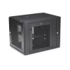 StarTech.com 4 stulpų 12U sieninis tinklo spintos su 1U lentyna, 19 colių vyrių sieninis serverio stovas duomenų / AV / elektronikos / kompiuterių įrangai, lankstus ventiliuojamas stovo korpusas