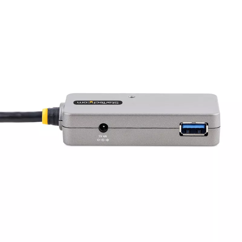 StarTech.com USB 3.0 ilgintuvas su 4 prievadų USB-A šakotuvu, 10 m, aktyvus / maitinamas iš magistralės, su pasirenkamu 20 W maitinimo adapteriu, ESD apsauga