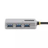 StarTech.com USB 3.0 ilgintuvas su 4 prievadų USB-A šakotuvu, 10 m, aktyvus / maitinamas iš magistralės, su pasirenkamu 20 W maitinimo adapteriu, ESD apsauga