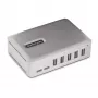 StarTech.com 7 prievadų USB-C centras - 5x USB-A + 2x USB-C - su maitinimu ir 65W adapteriu - USB 3.1 10Gbps - staliniam kompiuteriui/nešiojamam kompiuteriui su 3 pėdų USB-IF sertifikuotu fiksuojamu kabeliu